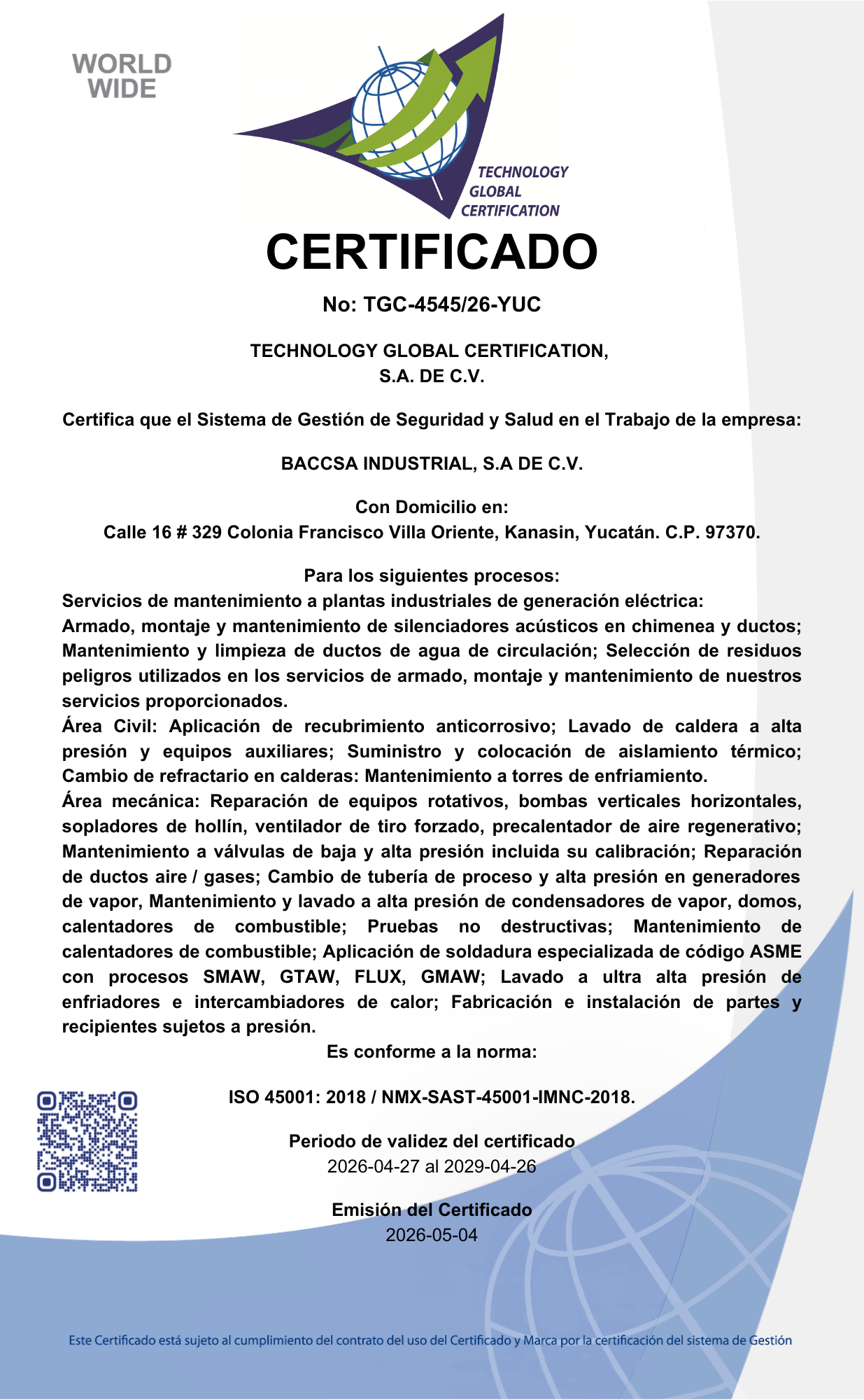 BACCSA 45
